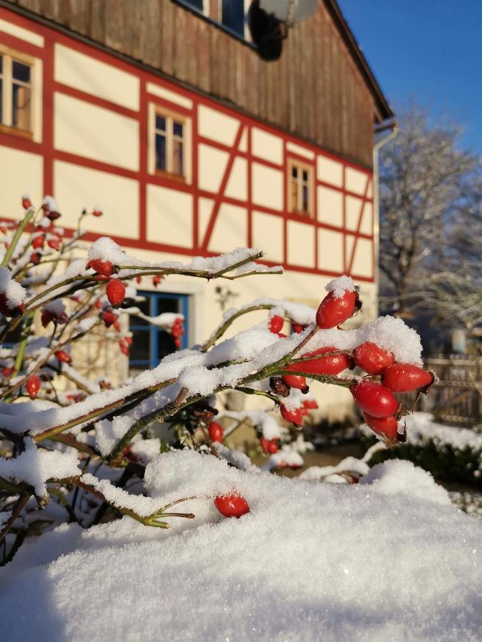 Urlaub im 200 Jahre alten Fachwerkhaus Lichtenhain  Exterior foto