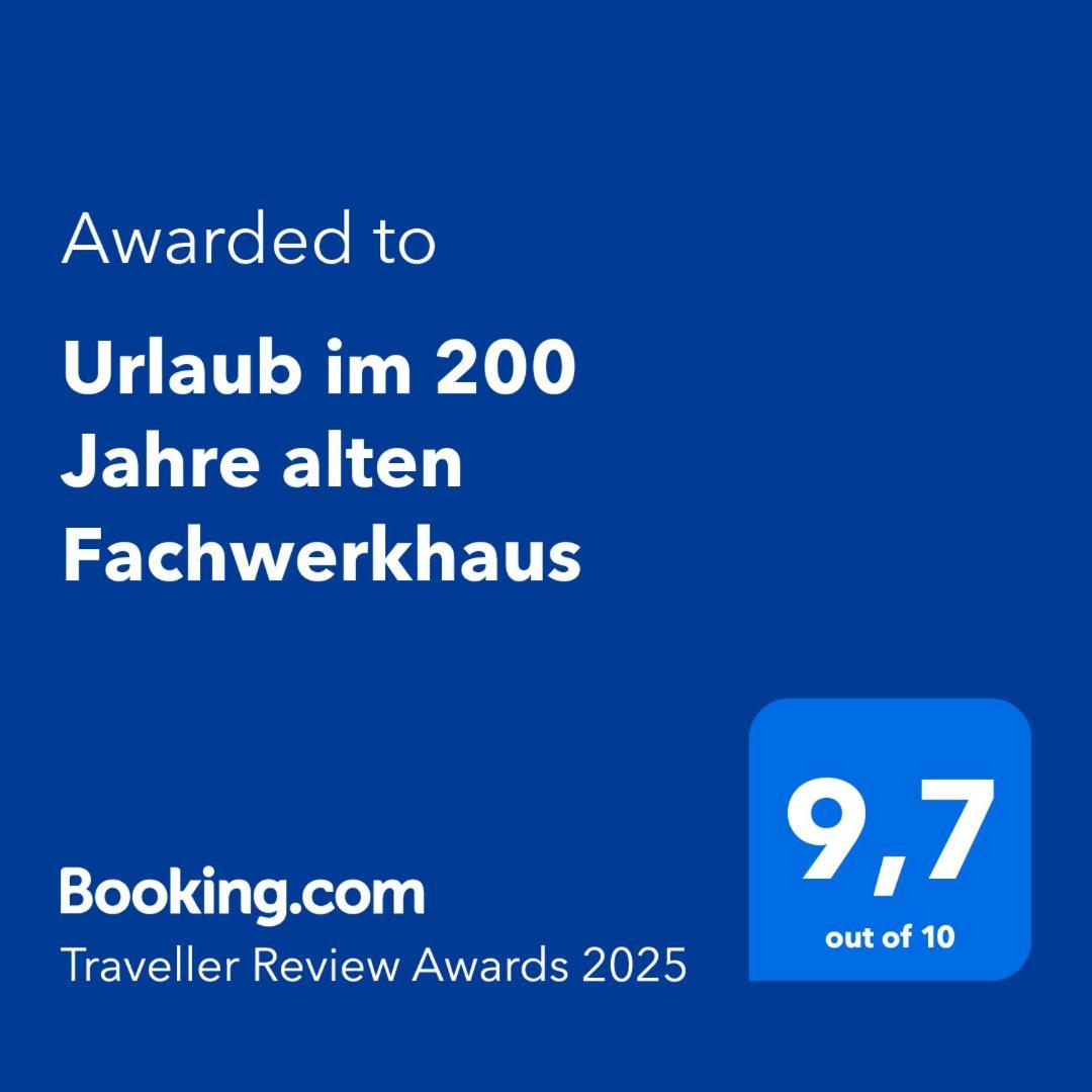 Urlaub im 200 Jahre alten Fachwerkhaus Lichtenhain  Exterior foto